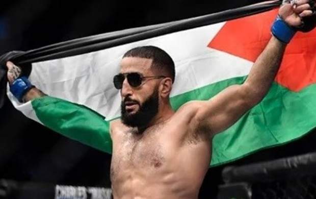 حمایت مبارز آمریکایی UFC از فلسطین: آن ها مبارزان واقعی هستند+عکس