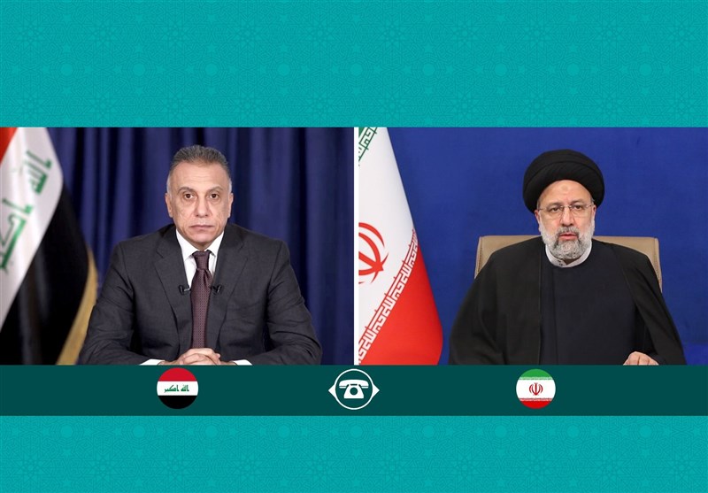 رئیسی در گفتگو با الکاظمی: انسجام و وحدت در عراق مورد تأکید ایران است