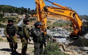 تخریب منازل فلسطینیان در جنوب الخلیل/فیلم