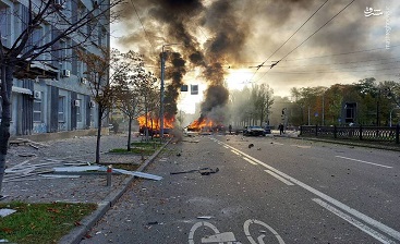 انتقام سنگین پوتین/ حملات موشکی ارتش روسیه به شهر کی‌یف