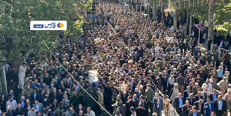 وداع آخر مردم گرگان با شهید مقداد مهقانی