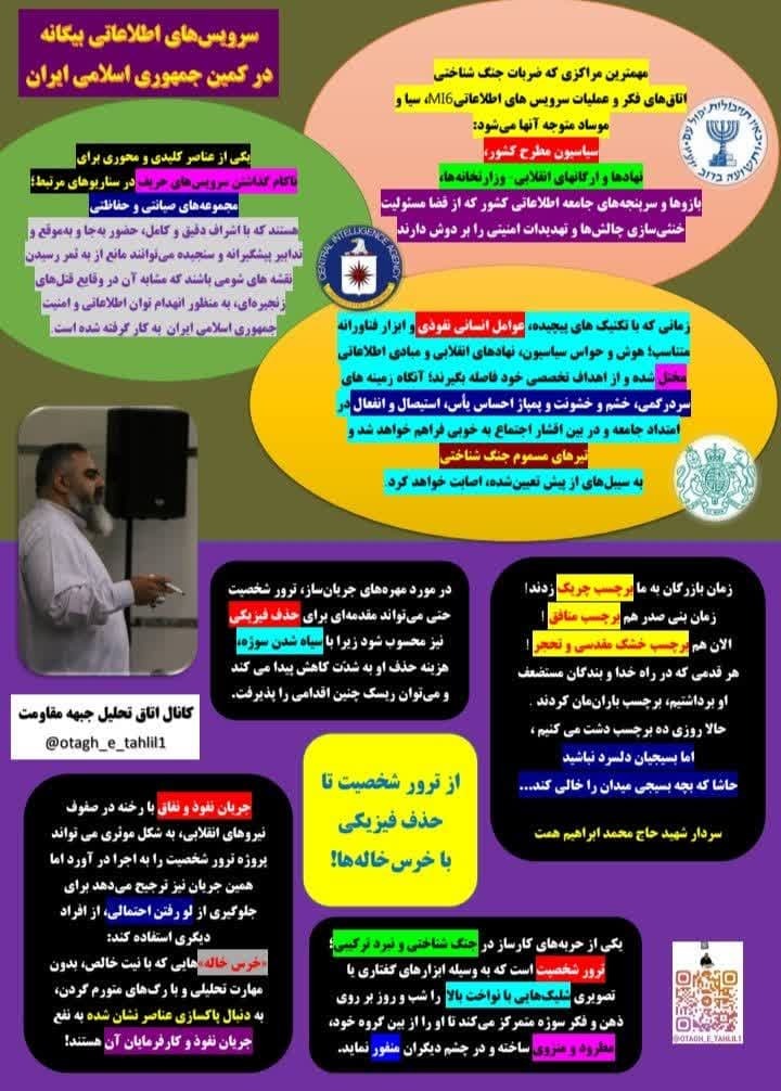 سرویس های اطلاعاتی بیگانه درکمین نظام مقدس جمهوری اسلامی ایران