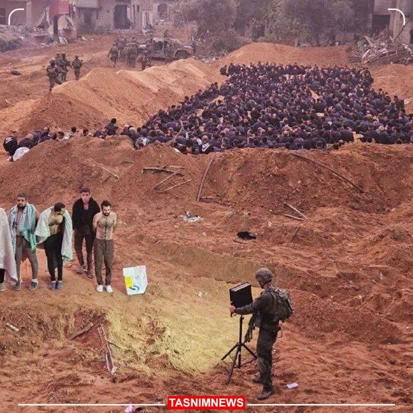 تصاویر صهیونیست‌ها از اسرای فلسطینی
