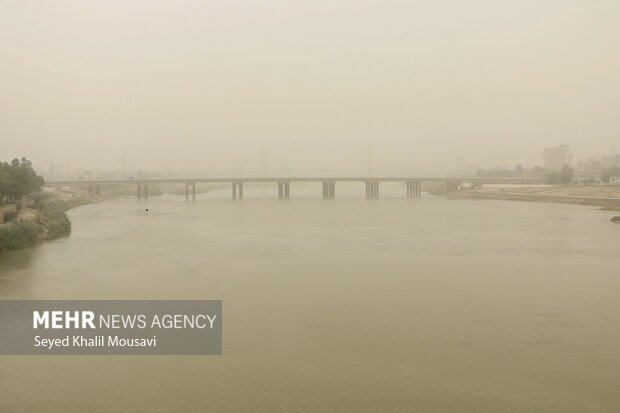 آلودگی هوا در ۷ شهر خوزستان/ مسجدسلیمان در وضعیت قرمز
