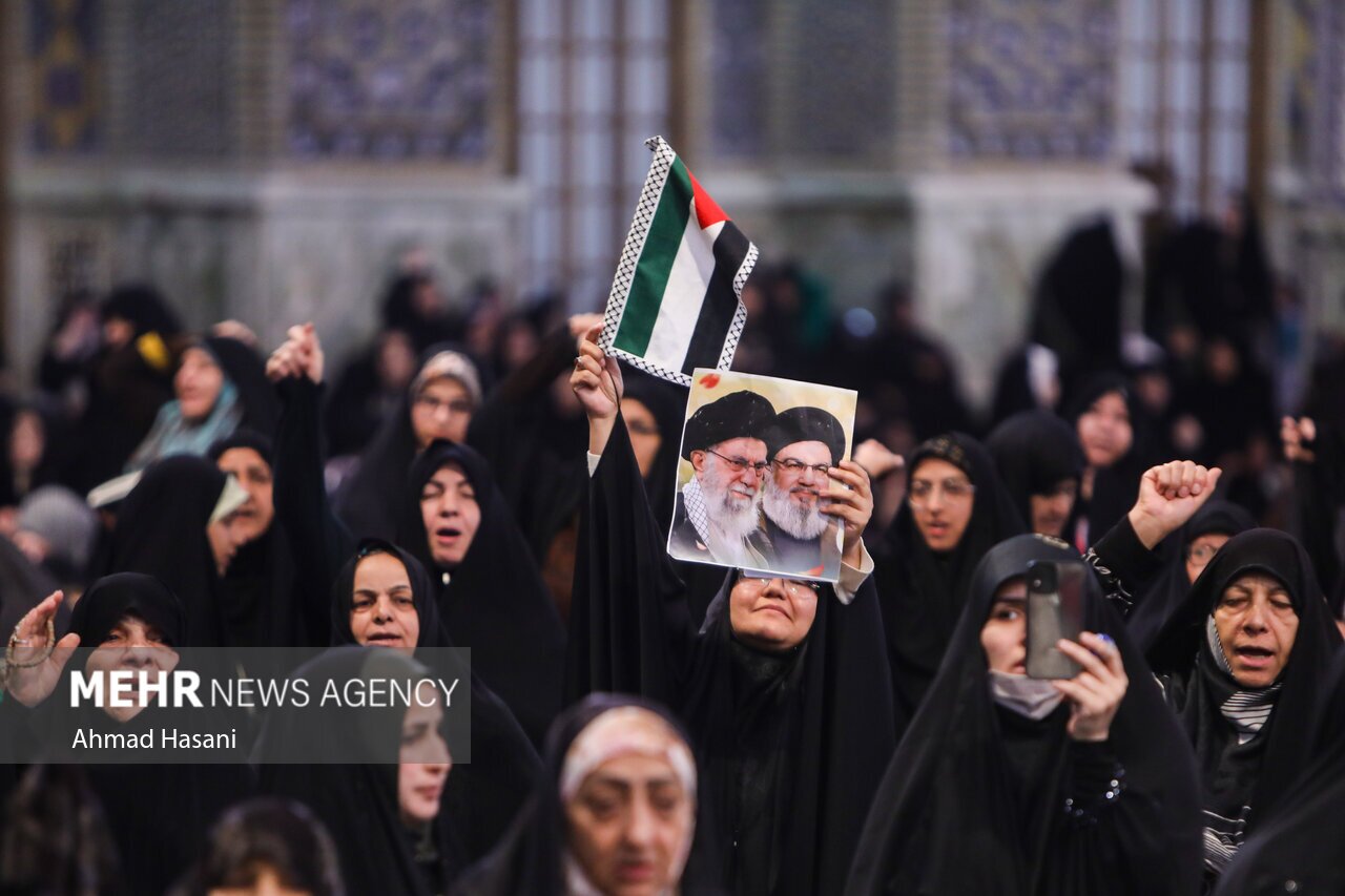 بزرگداشت شهید مقاومت «سید حسن نصرالله» در حرم رضوی