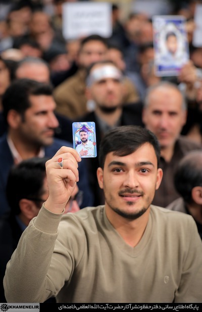 دیدار خانواده شهدای اقتدار با رهبر انقلاب در روز میلاد امیرالمومنین علیه&zwnj;السلام