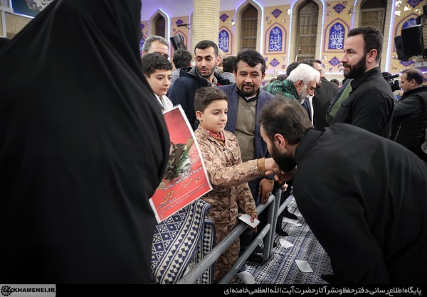 دیدار خانواده شهدای اقتدار با رهبر انقلاب در روز میلاد امیرالمومنین علیه&zwnj;السلام