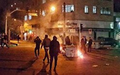 حمله وحشیانه اغتشاش‌گران به بسیجی همدانی