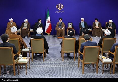 دیدار اعضای ستاد برگزاری کنگره بزرگداشت آیت‌الله سید محمدهادی میلانی با رهبر معظم انقلاب