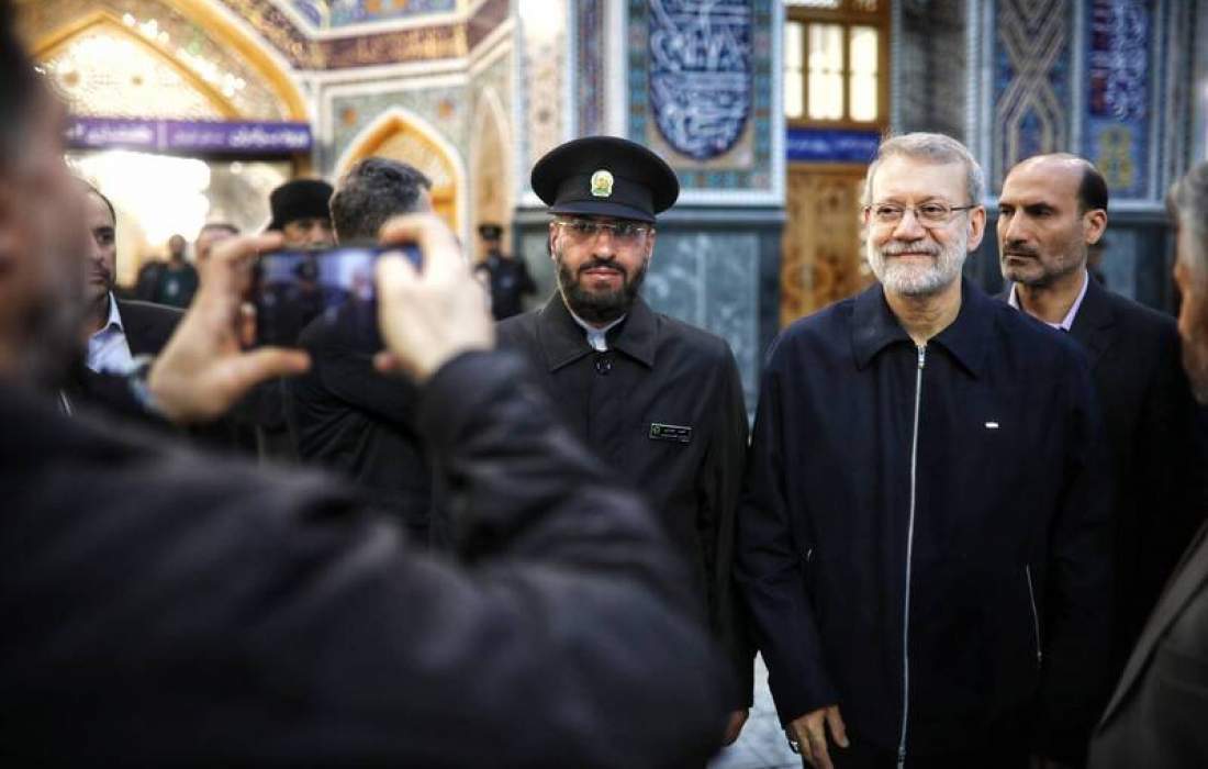 حضور علی لاریجانی در حرم مطهر امام رضا(ع)