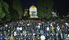 ۱۰۰ هزار نمازگزار فلسطینی در مسجدالاقصی حضور یافتند