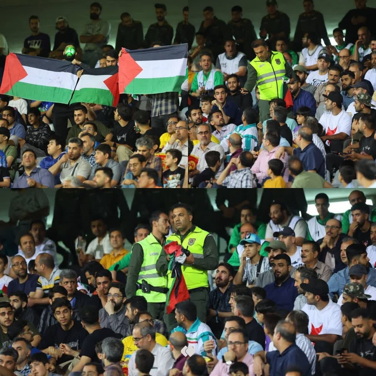 حمایت از فلسطین در ورزشگاه آزادی ممنوع!/امام هیچ وقت به خاطر ملاحظه‌ی زورگویان عالم، از دفاع از مظلومین عالم دست نکشید