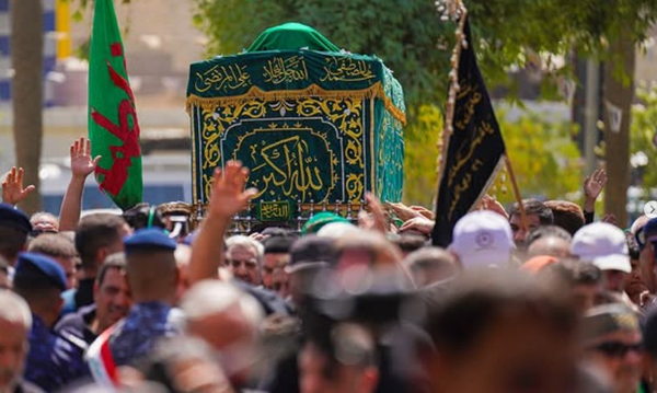 عزاداری شهادت امام جواد (ع) در کاظمین +فیلم