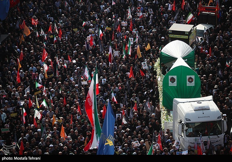 تشییع شهدای اقتدار ملی در تهران