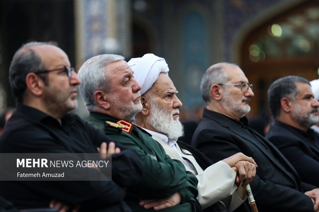 بزرگداشت چهلمین روز شهادت سردار سرلشکر شهید امیرعلی حاجی‌زاده