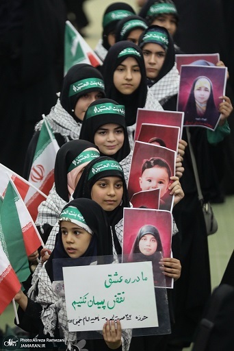 اجتماع بزرگ گرامیداشت ۱۱۰ شهید زن و کودک دفاع مقدس ۱۲ روزه تهران