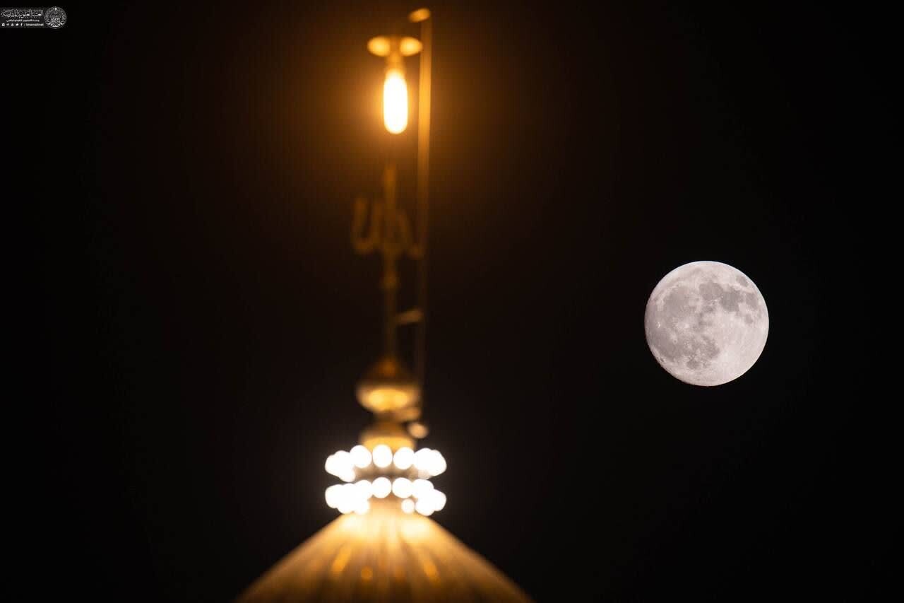 ماه کامل در نجف اشرف +تصاویر