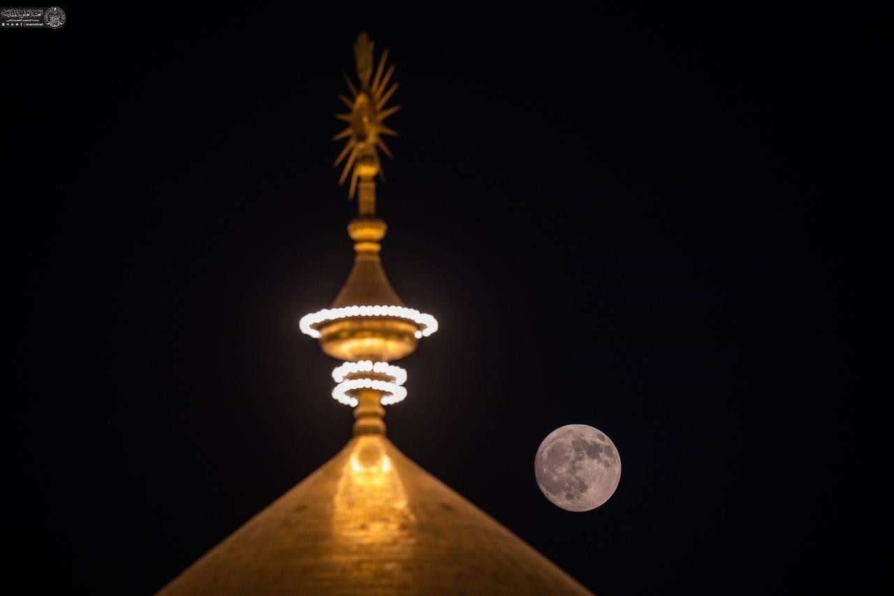 ماه کامل در نجف اشرف +تصاویر