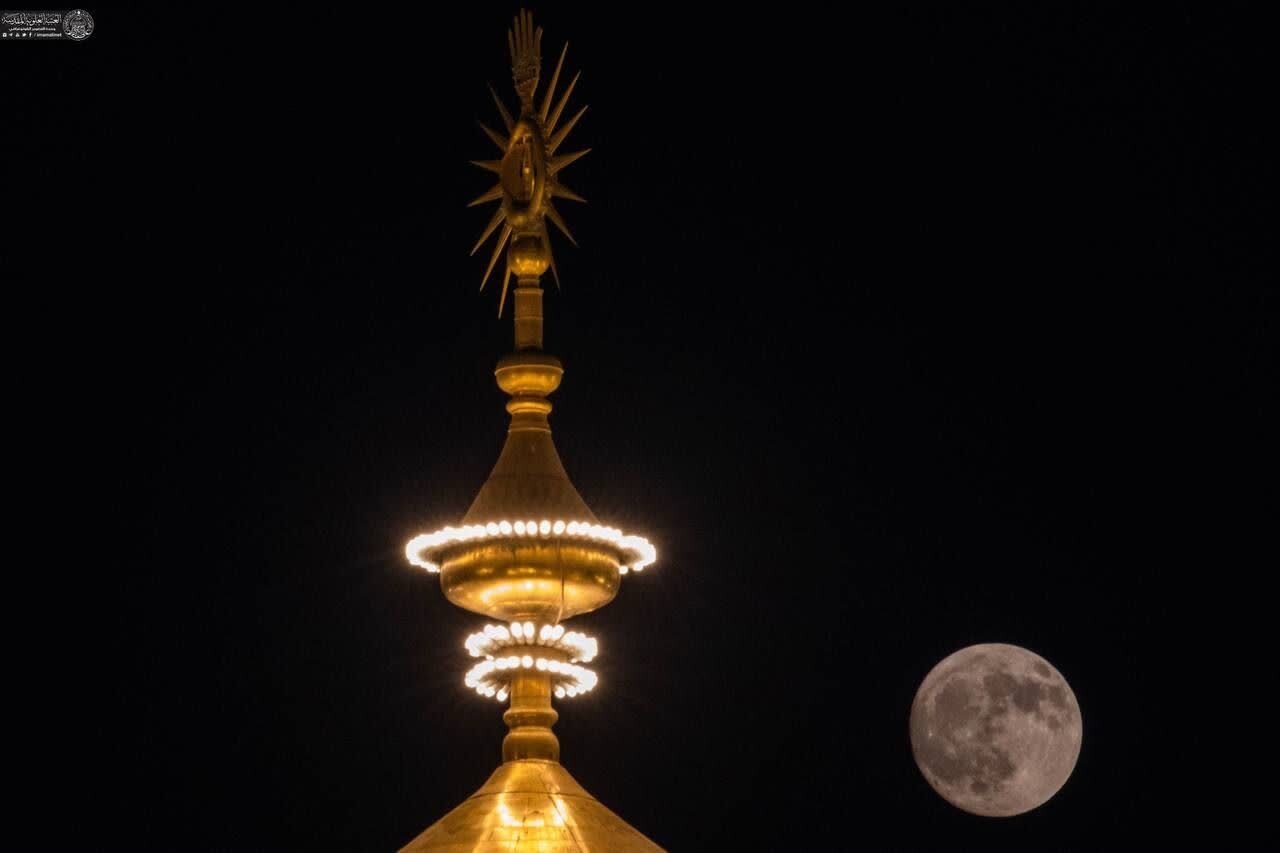 ماه کامل در نجف اشرف +تصاویر