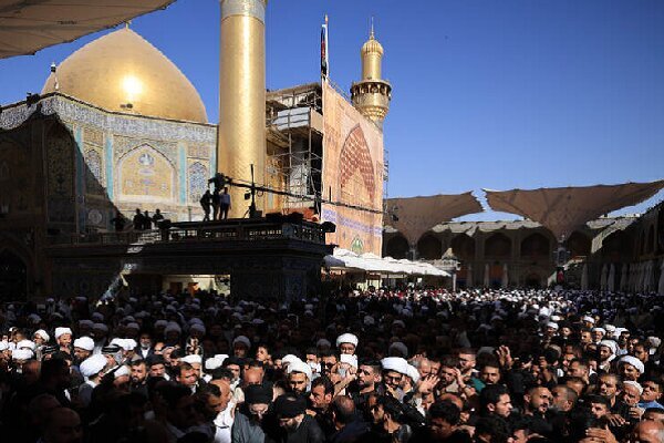 گزارش تصویری تشییع پیکر همسر آیت‌الله سیستانی