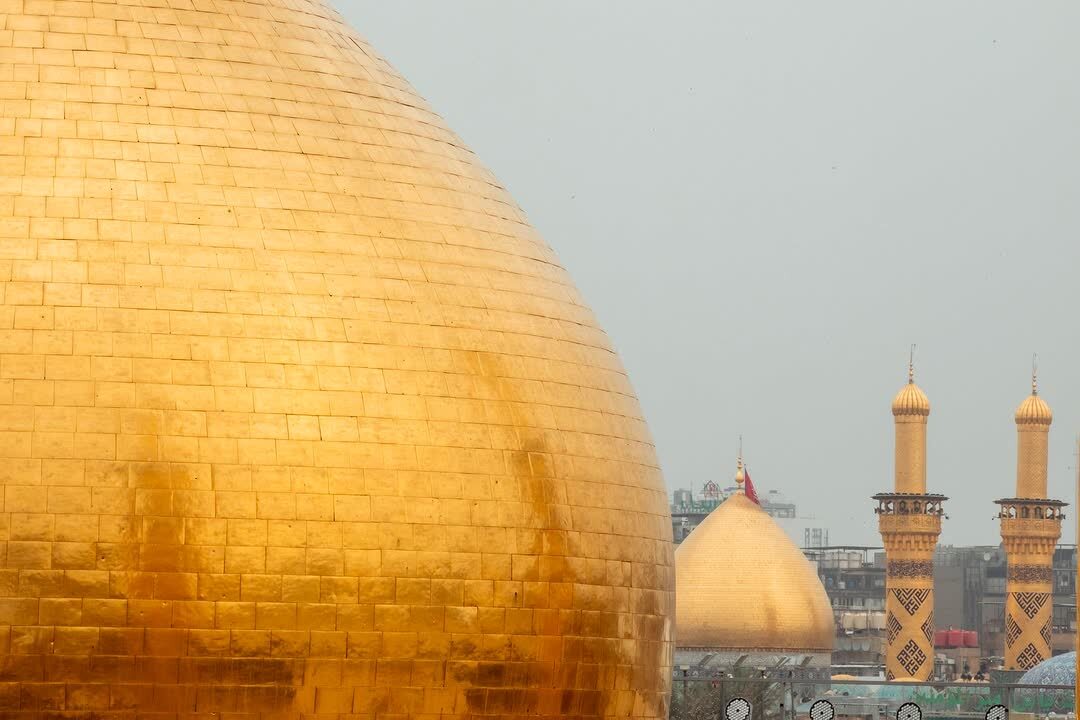 قطرات باران زائر کربلا شدند +تصاویر