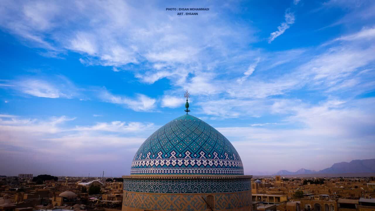 گنبد زیبای امامزاده رکن‌الدین، یزد