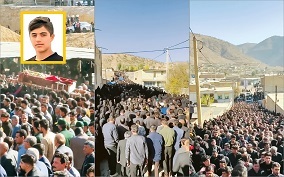 تشییع هزاران نفری فرزند نماینده لردگان در یک روستا/مردم مسئول دور از رانت را می‌خواهند