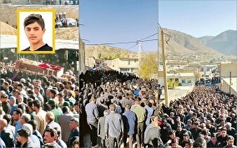 تشییع هزاران نفری فرزند نماینده لردگان در یک روستا/مردم مسئول دور از رانت را می‌خواهند