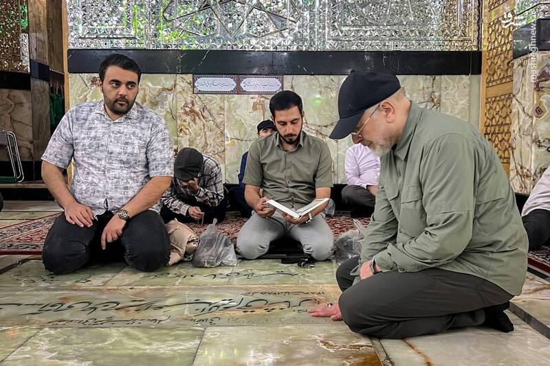 حضور رئیس مجلس در حرم حضرت عبدالعظیم حسنی(ع)