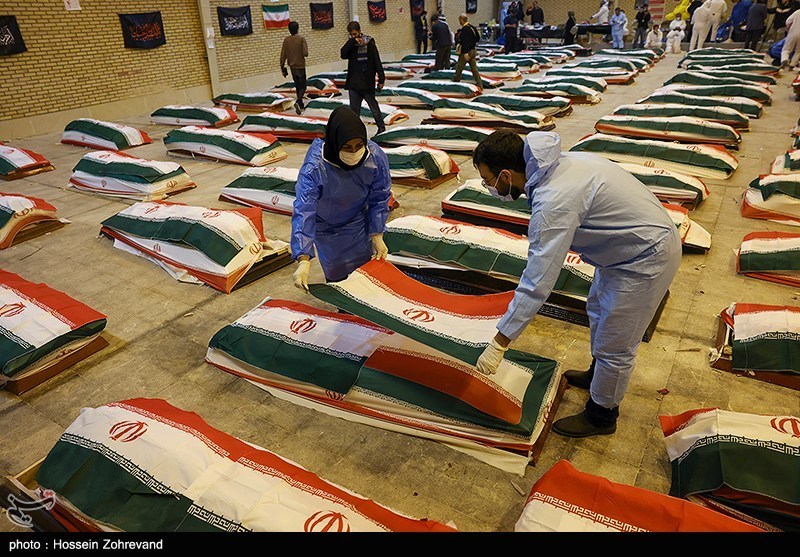 ورود پیکرهای 84 شهید ناو دنا به بهشت زهرا ورود پیکرهای 84 شهید ناو دنا به بهشت زهرا
