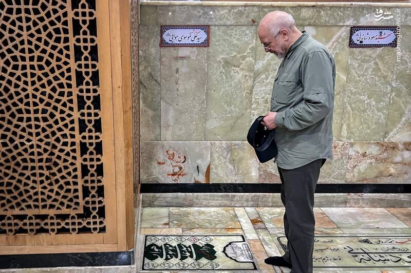 حضور رئیس مجلس در حرم حضرت عبدالعظیم حسنی(ع)