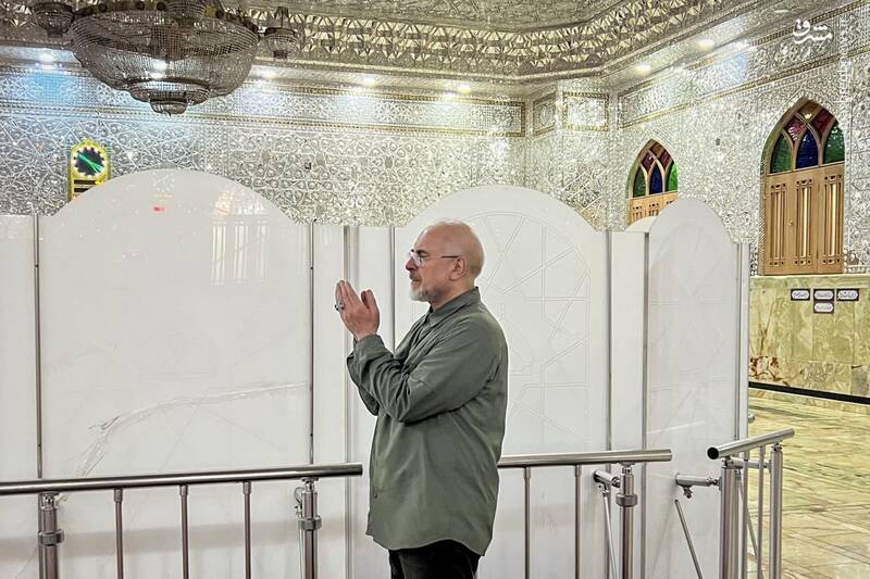 حضور رئیس مجلس در حرم حضرت عبدالعظیم حسنی(ع)